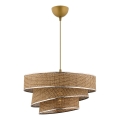 COUPER lampa i brunt/blank krom 1xE27/60W/230V