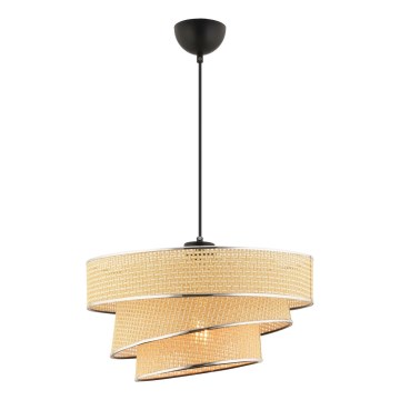 Couper Pendellampa 1xE27/60W/230V Beige/Blank Chrome