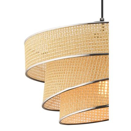 Couper Pendellampa 1xE27/60W/230V Beige/Blank Chrome