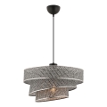 Couper Pendellampa 1xE27/60W/230V Grå/Blankt Chrome