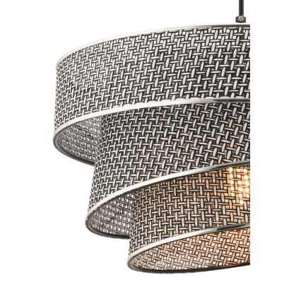 Couper Pendellampa 1xE27/60W/230V Grå/Blankt Chrome