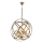 CRYSTALLINE Hänglampa 6xE27/40W/230V Guld