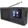 DAB DAB+ FM-radio 3W/5V/4xAA svart