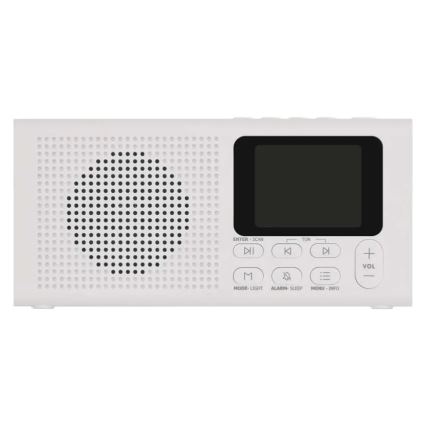 DAB DAB+ FM-radio 3W/5V/4xAA vit