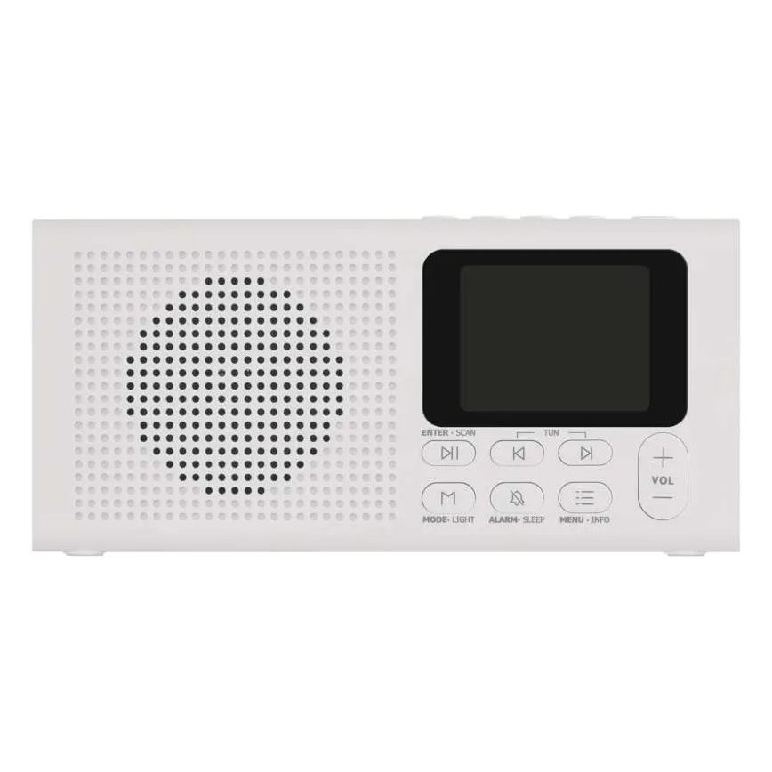 DAB DAB+ FM-radio 3W/5V/4xAA vit