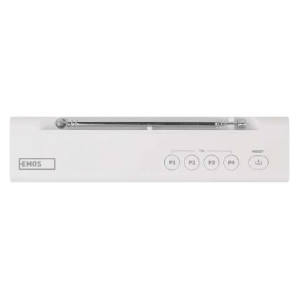 DAB DAB+ FM-radio 3W/5V/4xAA vit