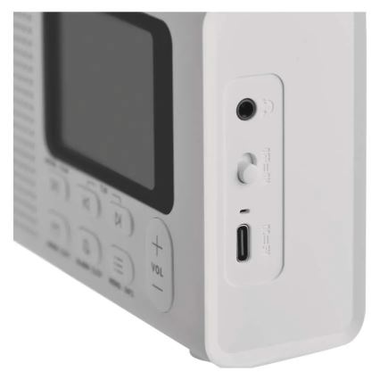 DAB DAB+ FM-radio 3W/5V/4xAA vit