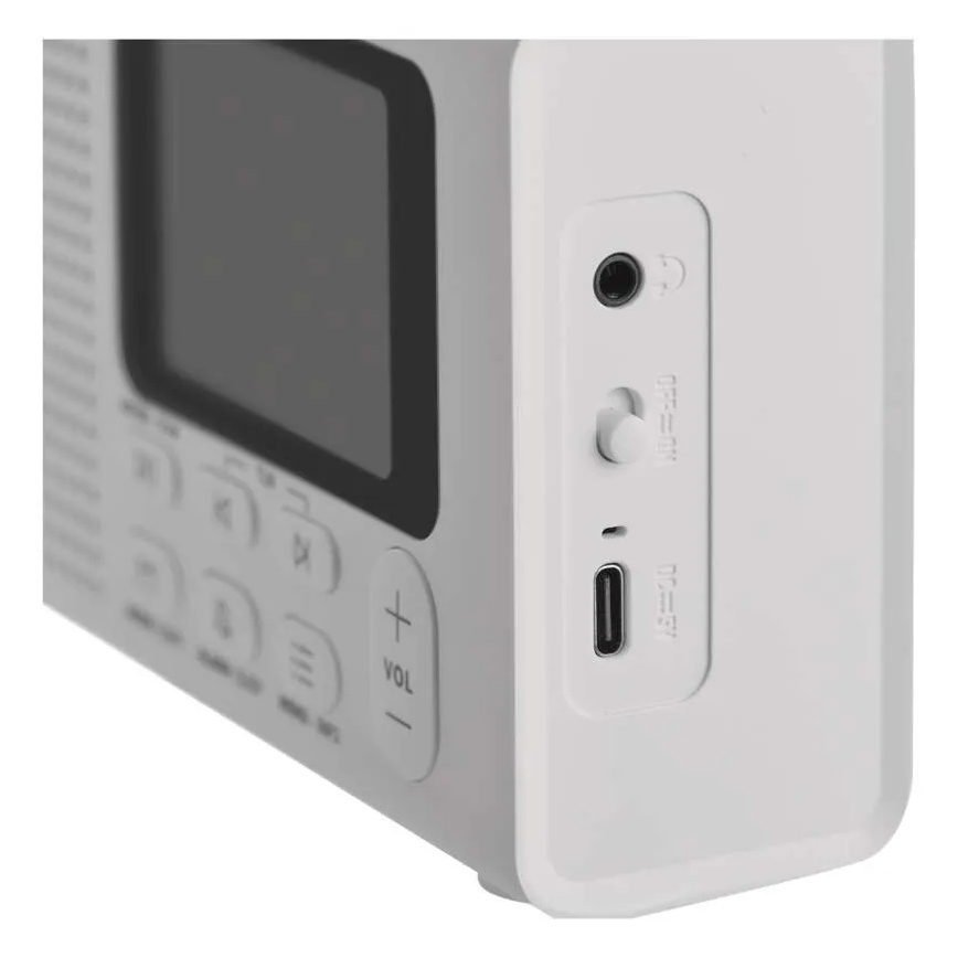 DAB DAB+ FM-radio 3W/5V/4xAA vit