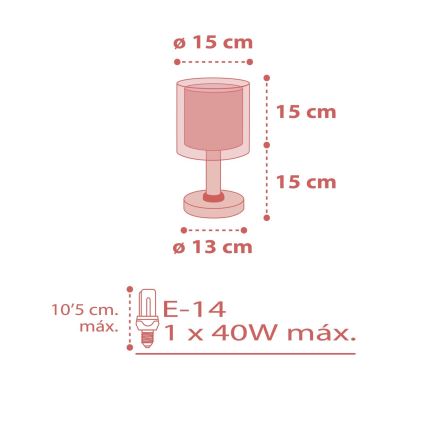 Dalber 41001S - Barn Lampa DOTS 1xE14/40W/230V
