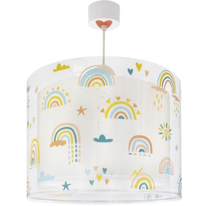 Dalber 41192 - Barntaklampa RAINBOW 1xE27/15W/230V, flerfärgad