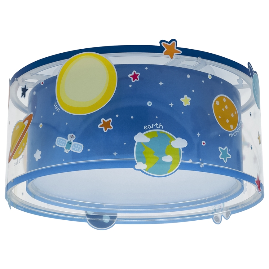 Dalber 41346 - Takbelysning för barn PLANETS 2xE27/60W/230V