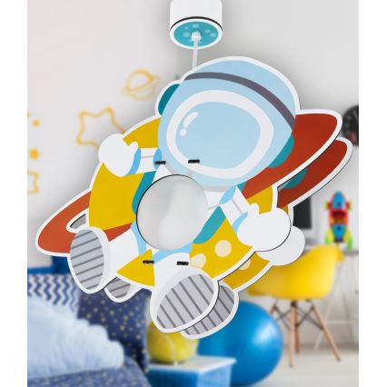 Dalber 41347 - Ljuskrona för barn ASTRONAUT 1xE27/15W/230V