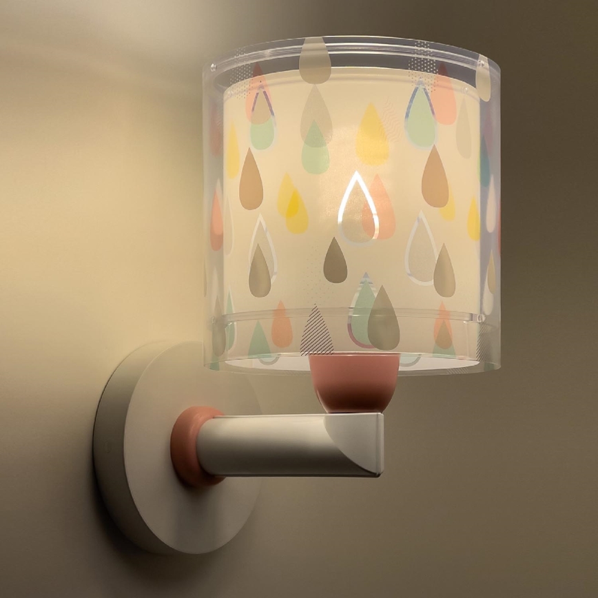 Dalber 41439 - Vägglampa för barn  COLOR RAIN 1xE27/60W/230V