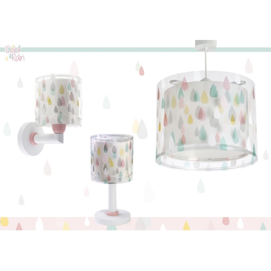 Dalber 41439 - Vägglampa för barn  COLOR RAIN 1xE27/60W/230V
