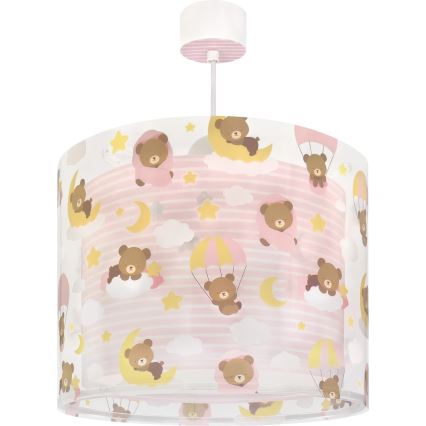 Dalber 41572S - Taklampa för barn BABY TEDDY 1xE27/15W/230V rosa