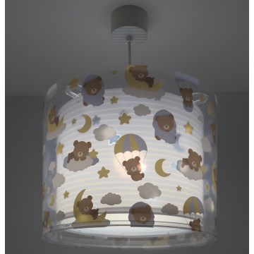 Dalber 41572T - Barnlampa BABY TEDDY 1xE27/15W/230V blå