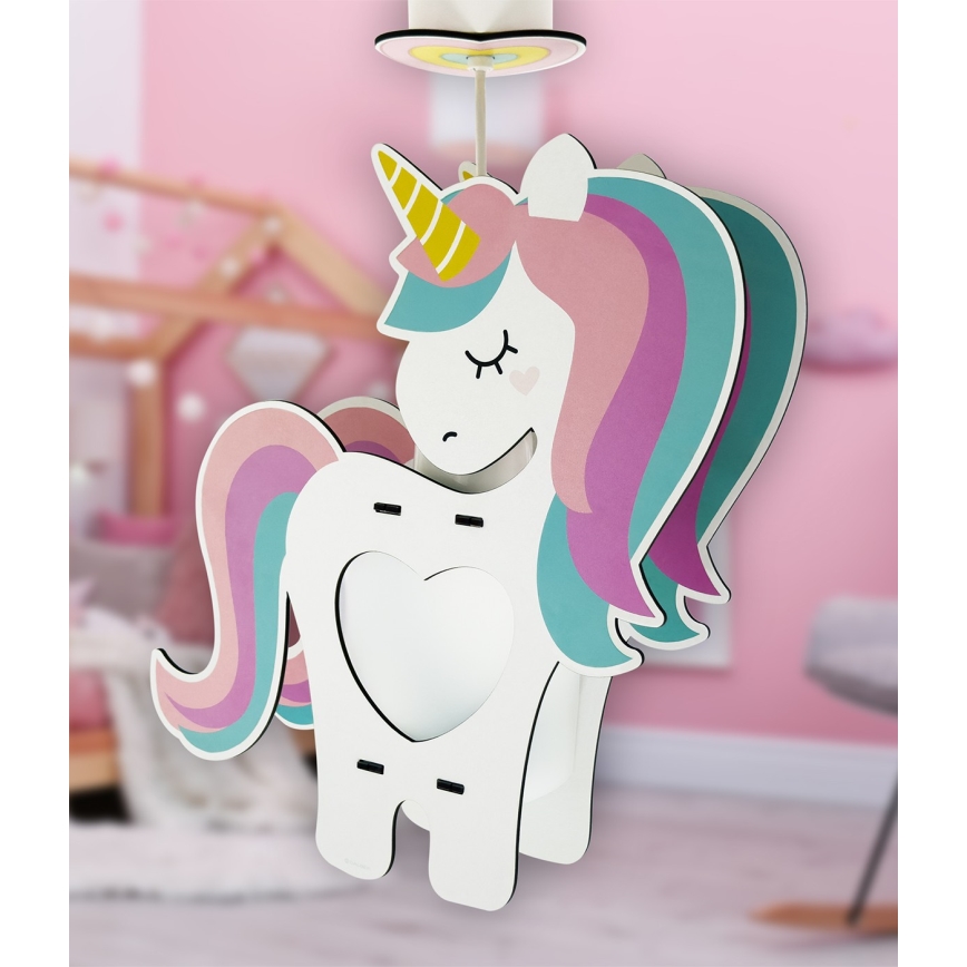 Dalber 41597 - Ljuskrona för barn UNICORN 1xE27/15W/230V
