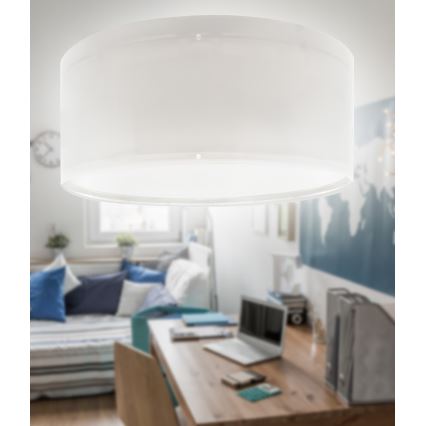 Dalber 42006E - Takbelysning för barn COLOR LIGHT 2xE27/15W/230V vit