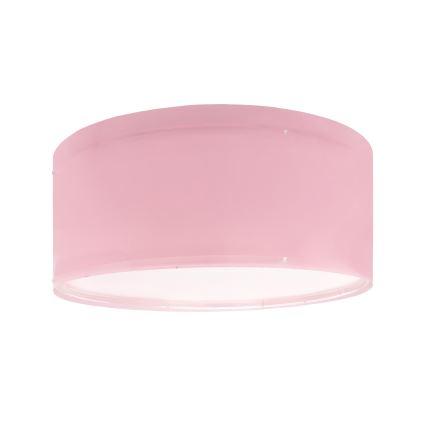 Dalber 42006S - Takbelysning för barn COLOR LIGHT 2xE27/15W/230V rosa