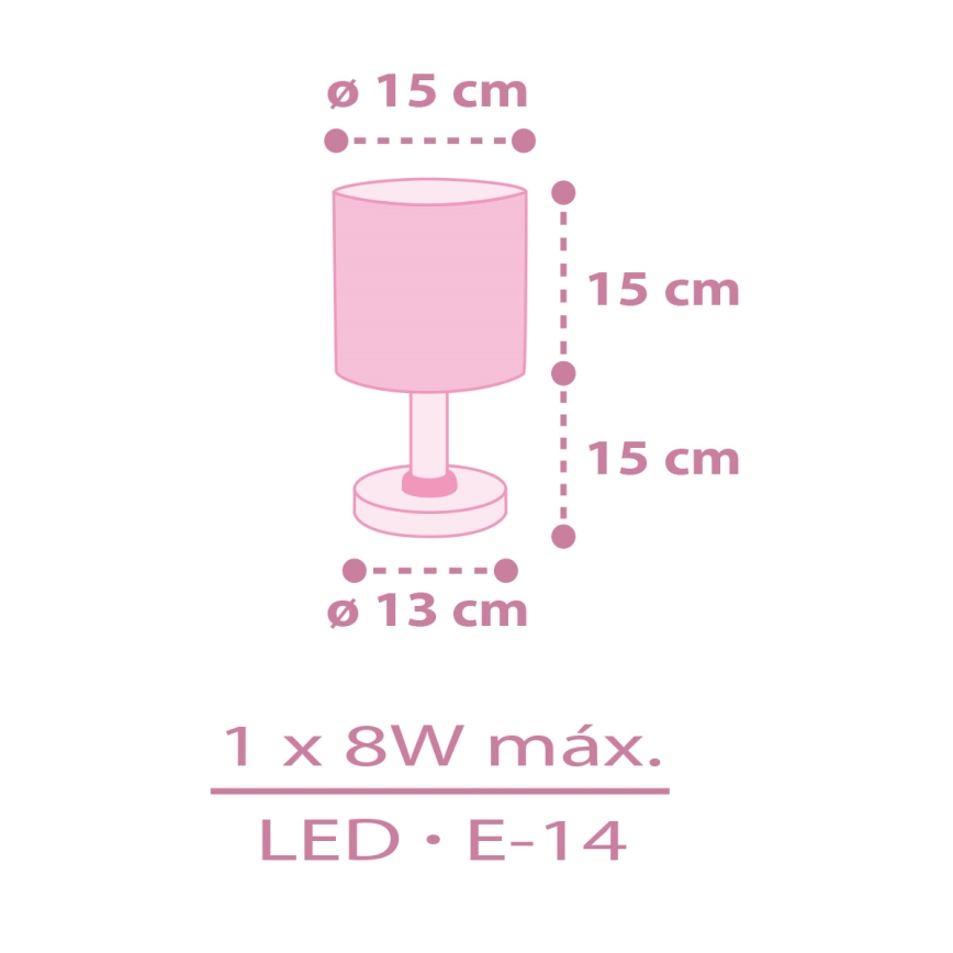 Dalber 42491 - Lampa för barn FAIRY DREAMS 1xE14/8W/230V