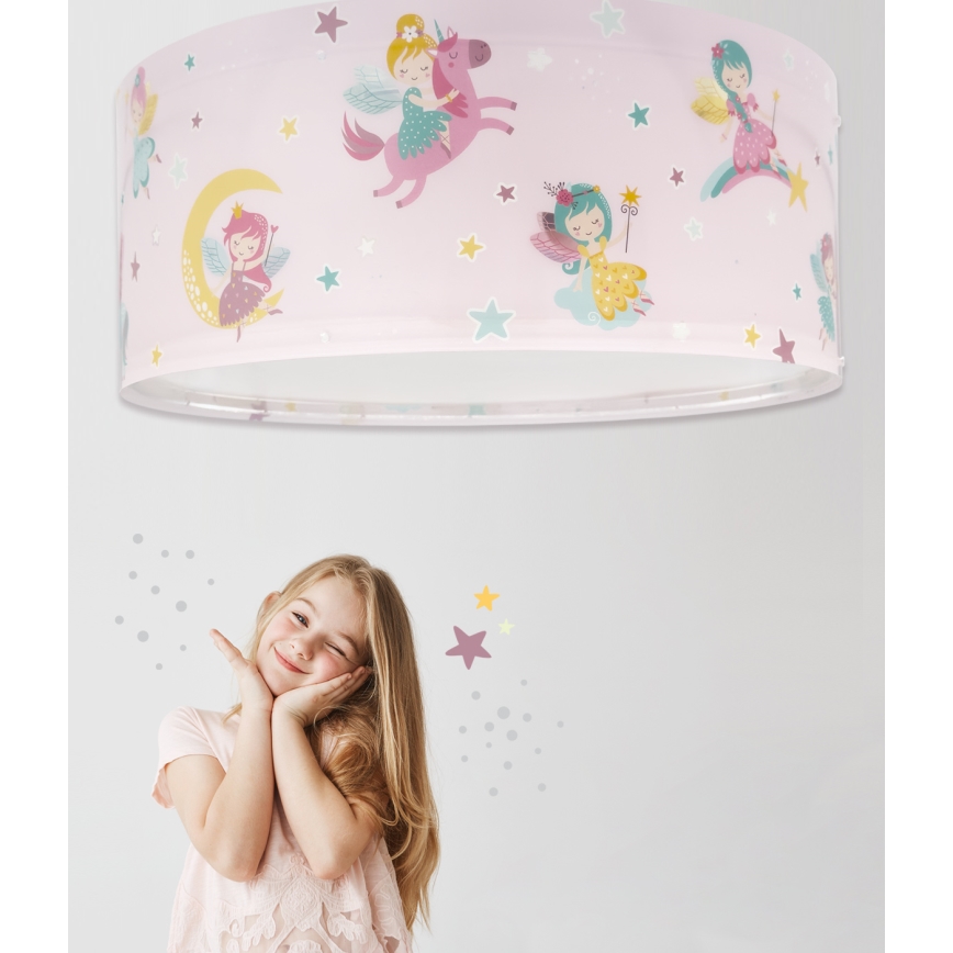 Dalber 42496 - Takbelysning för barn FAIRY DREAMS 2xE27/15W/230V