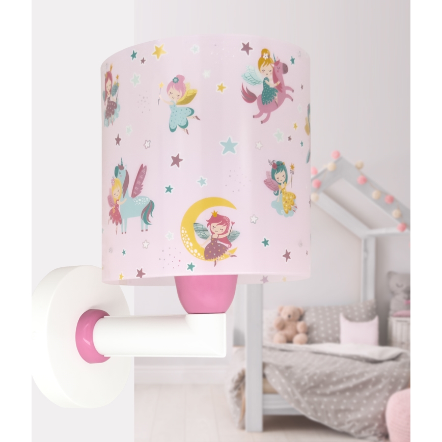 Dalber 42499 - Väggbelysning för barn FAIRY DREAMS 1xE27/15W/230V