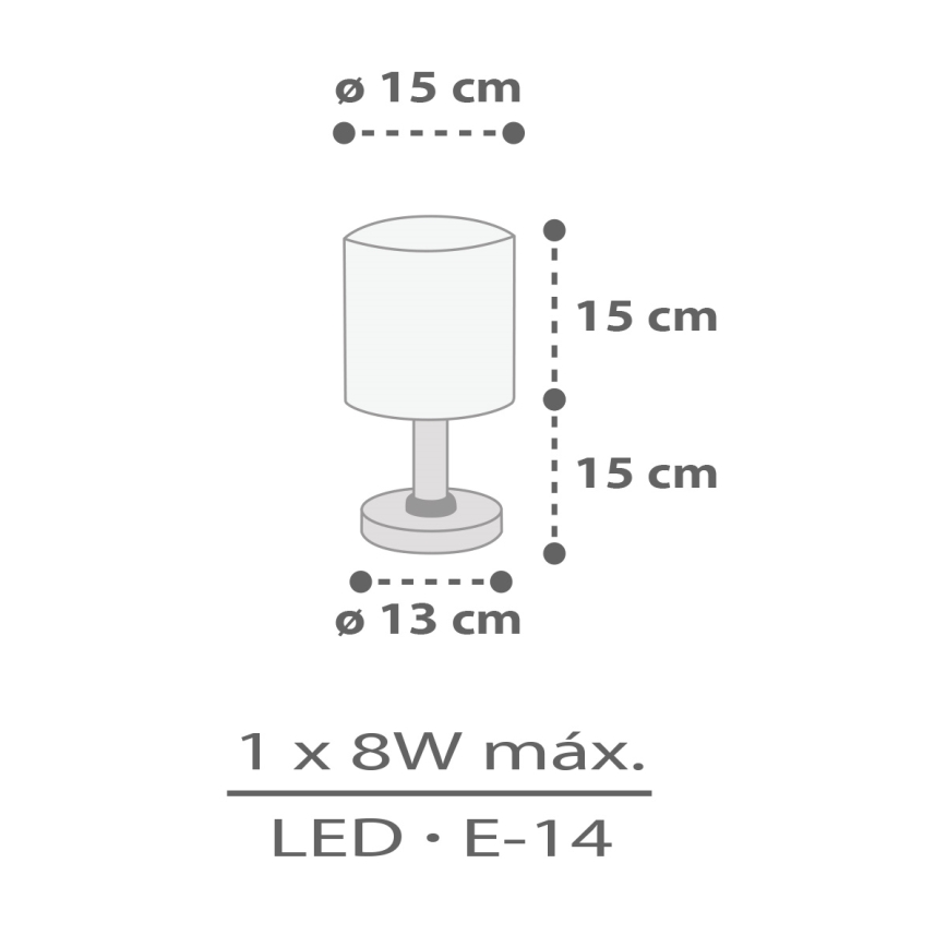 Dalber 60621 - Lampa för barn RHICO AND CROCO 1xE14/8W/230V
