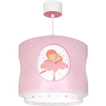 Dalber 60912 - Barnlampa PRINCESS DANCE 1xE27/15W/230V rosa