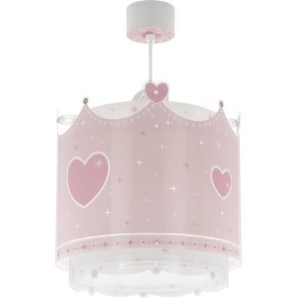 Dalber 61102 - Takkrona för barn  LITTLE QUEEN 1xE27/60W/230V