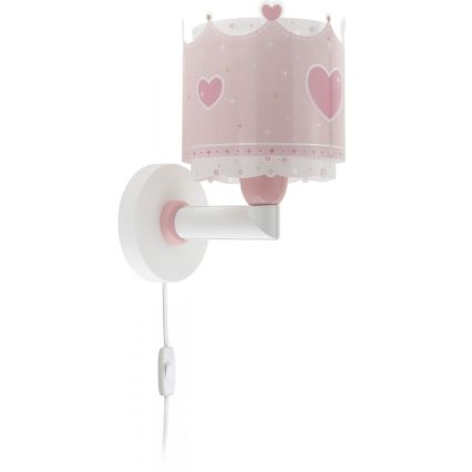 Dalber 61109 - Vägglampa för barn  LITTLE QUEEN 1xE27/60W/230V