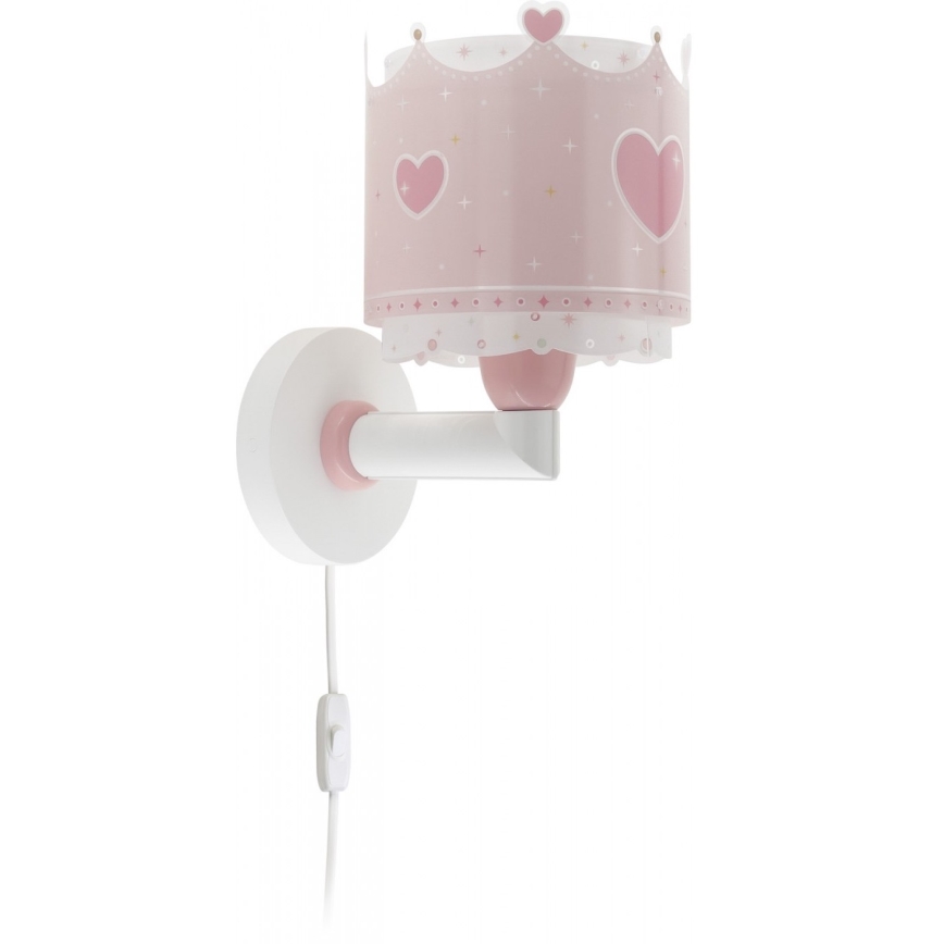 Dalber 61109 - Vägglampa för barn  LITTLE QUEEN 1xE27/60W/230V