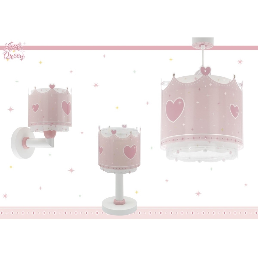 Dalber 61109 - Vägglampa för barn  LITTLE QUEEN 1xE27/60W/230V