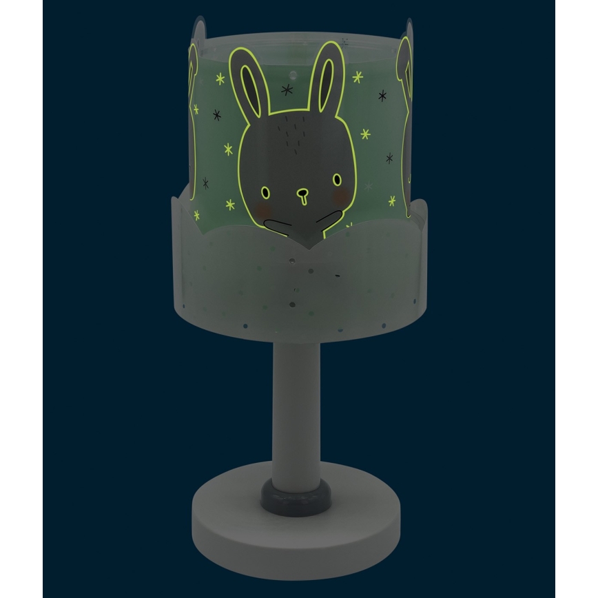Dalber 61151H - Barnlampa  BUNNY 1xE14/40W/230V grön