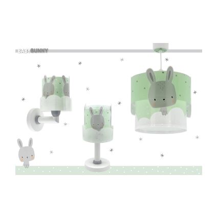 Dalber 61151H - Barnlampa  BUNNY 1xE14/40W/230V grön