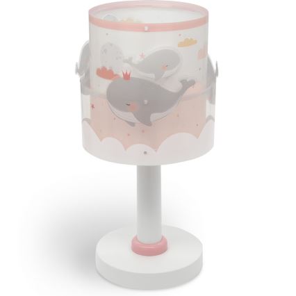 Dalber 61171S - Lampa för barn WHALE DREAMS 1xE14/8W/230V rosa
