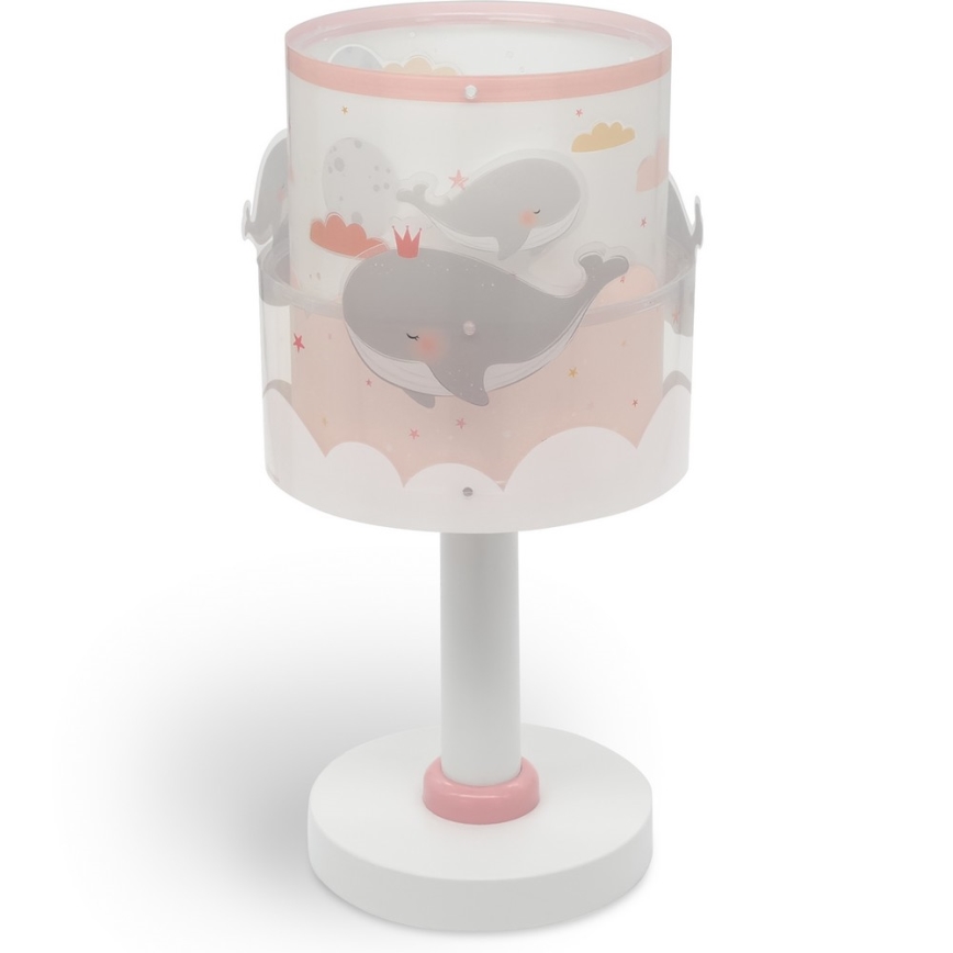 Dalber 61171S - Lampa för barn WHALE DREAMS 1xE14/8W/230V rosa