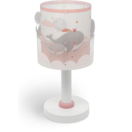 Dalber 61171S - Lampa för barn WHALE DREAMS 1xE14/8W/230V rosa