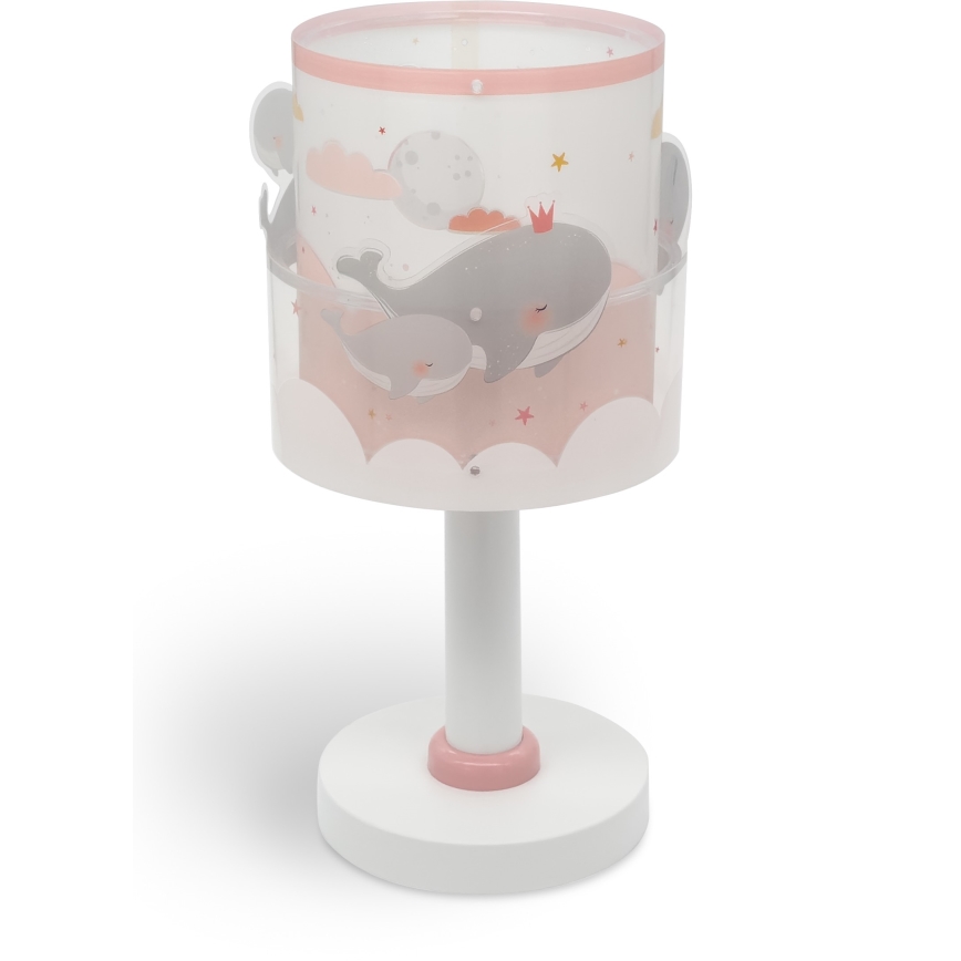 Dalber 61171S - Lampa för barn WHALE DREAMS 1xE14/8W/230V rosa