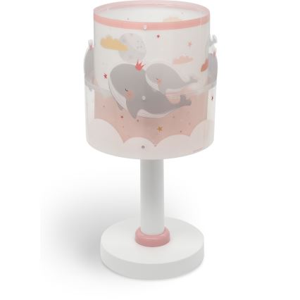 Dalber 61171S - Lampa för barn WHALE DREAMS 1xE14/8W/230V rosa