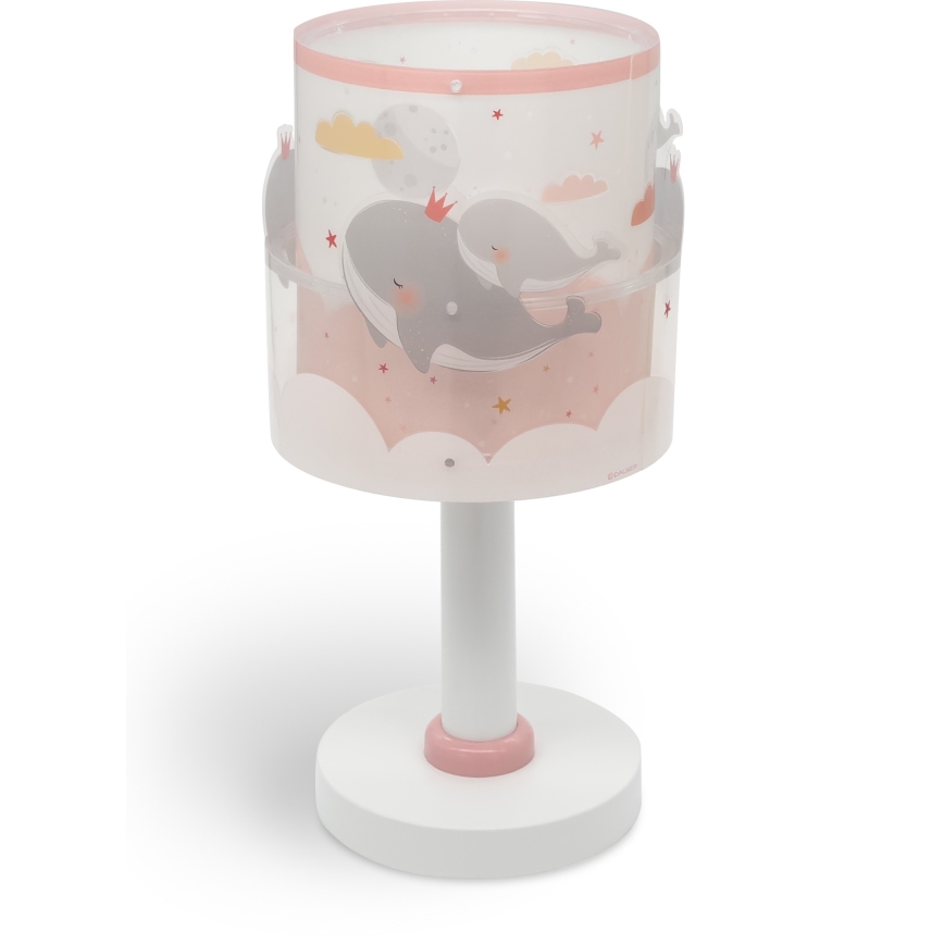 Dalber 61171S - Lampa för barn WHALE DREAMS 1xE14/8W/230V rosa