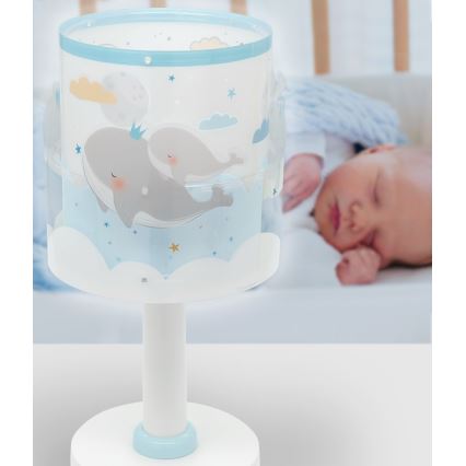 Dalber 61171T - Lampa för barn WHALE DREAMS 1xE14/8W/230V blå