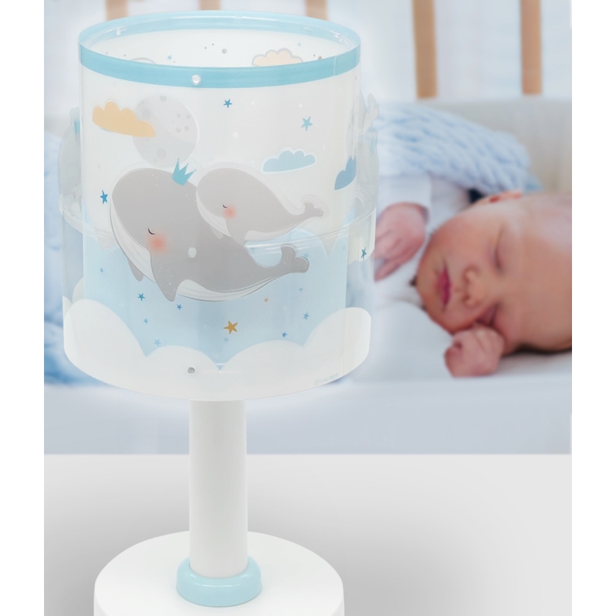 Dalber 61171T - Lampa för barn WHALE DREAMS 1xE14/8W/230V blå