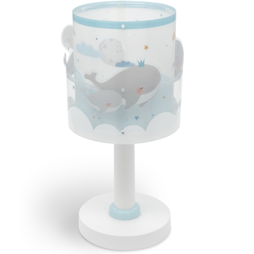 Dalber 61171T - Lampa för barn WHALE DREAMS 1xE14/8W/230V blå