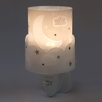 Dalber 61235E - LED-lampa för vägguttag MOON 1xE14/0,5W/230V