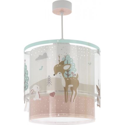 Dalber 61272 - Takkrona för barn  LOVING DEER 1xE27/60W/230V