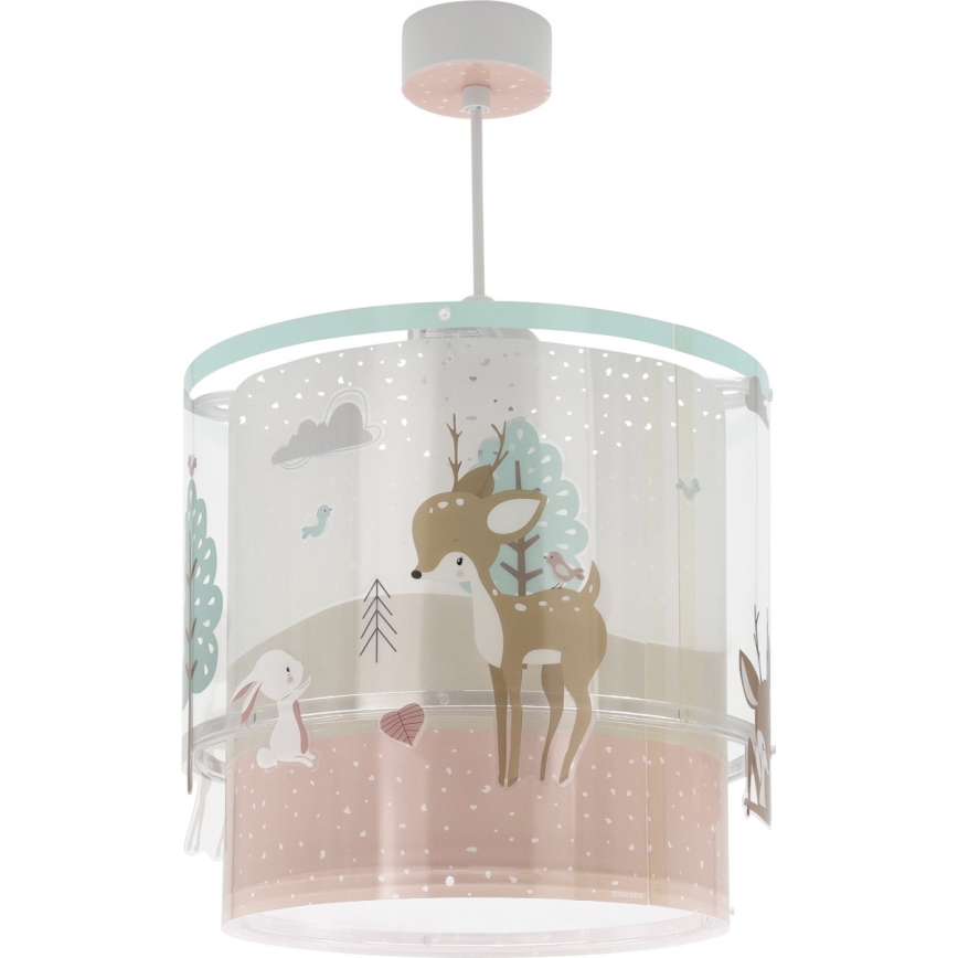 Dalber 61272 - Takkrona för barn  LOVING DEER 1xE27/60W/230V