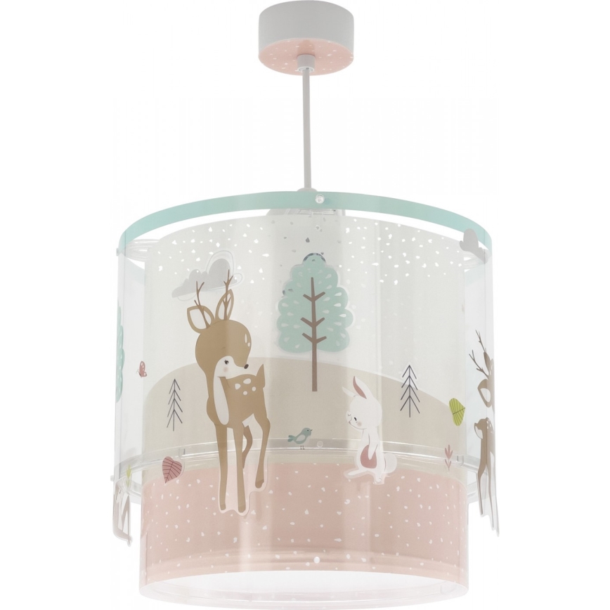 Dalber 61272 - Takkrona för barn  LOVING DEER 1xE27/60W/230V
