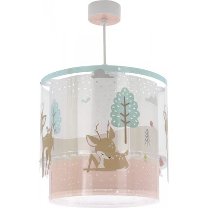 Dalber 61272 - Takkrona för barn  LOVING DEER 1xE27/60W/230V