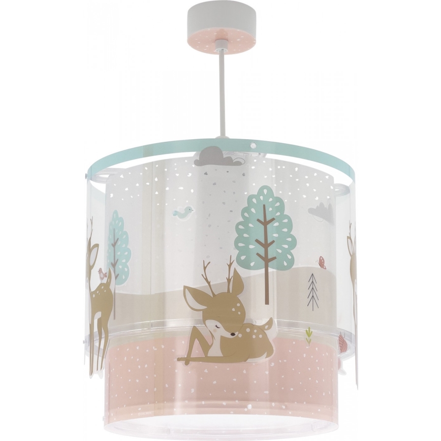 Dalber 61272 - Takkrona för barn  LOVING DEER 1xE27/60W/230V