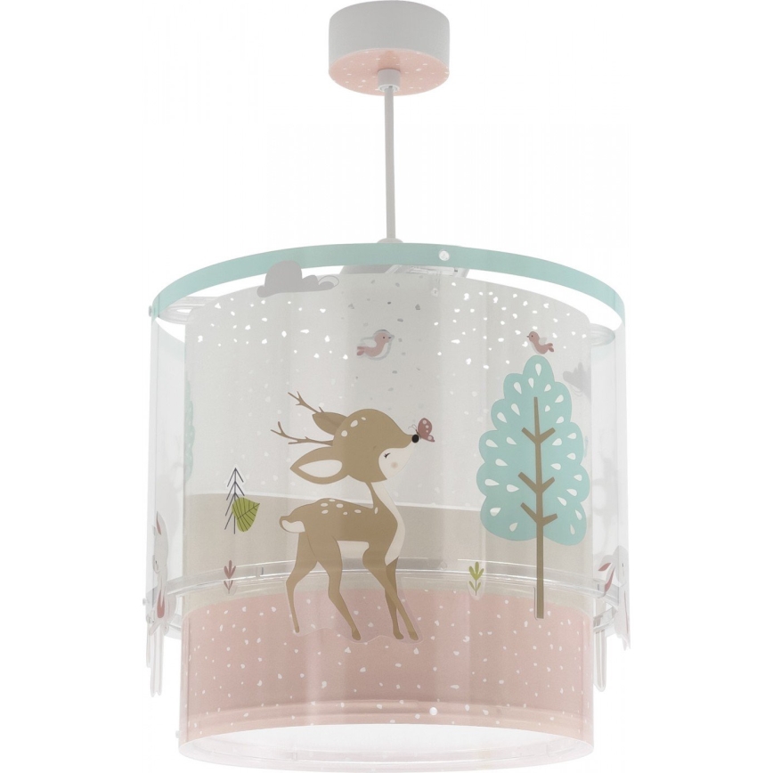 Dalber 61272 - Takkrona för barn  LOVING DEER 1xE27/60W/230V